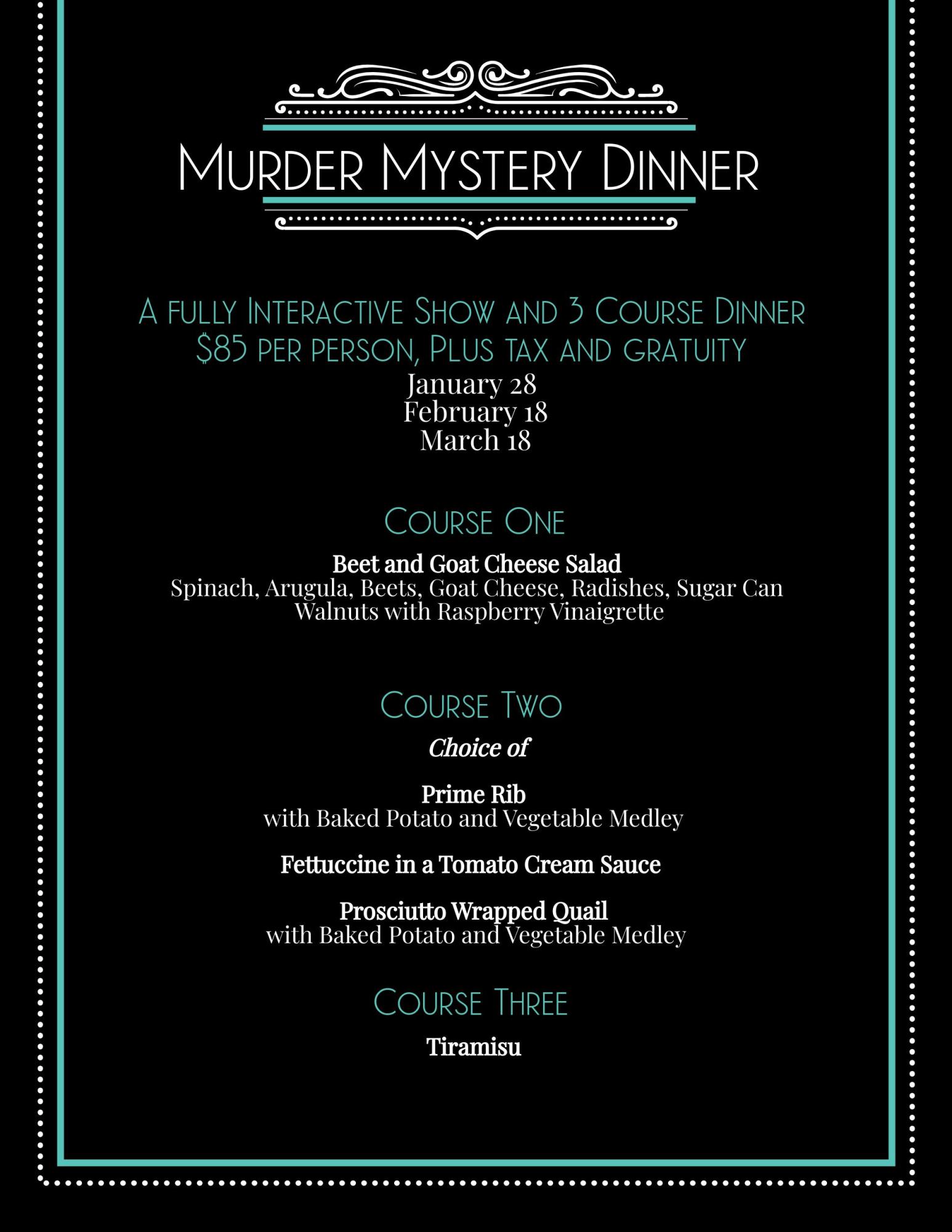 MURDER MYSTERY EVENINGS